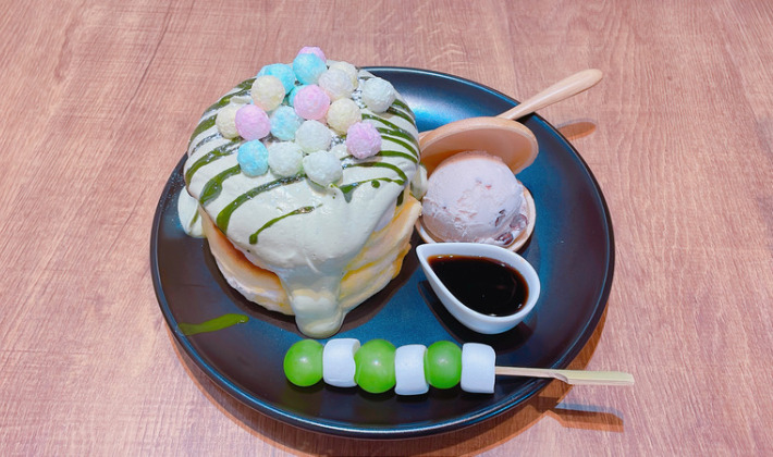 三ノ輪 福カフェ】プリンアラモードがセットに！パンケーキ